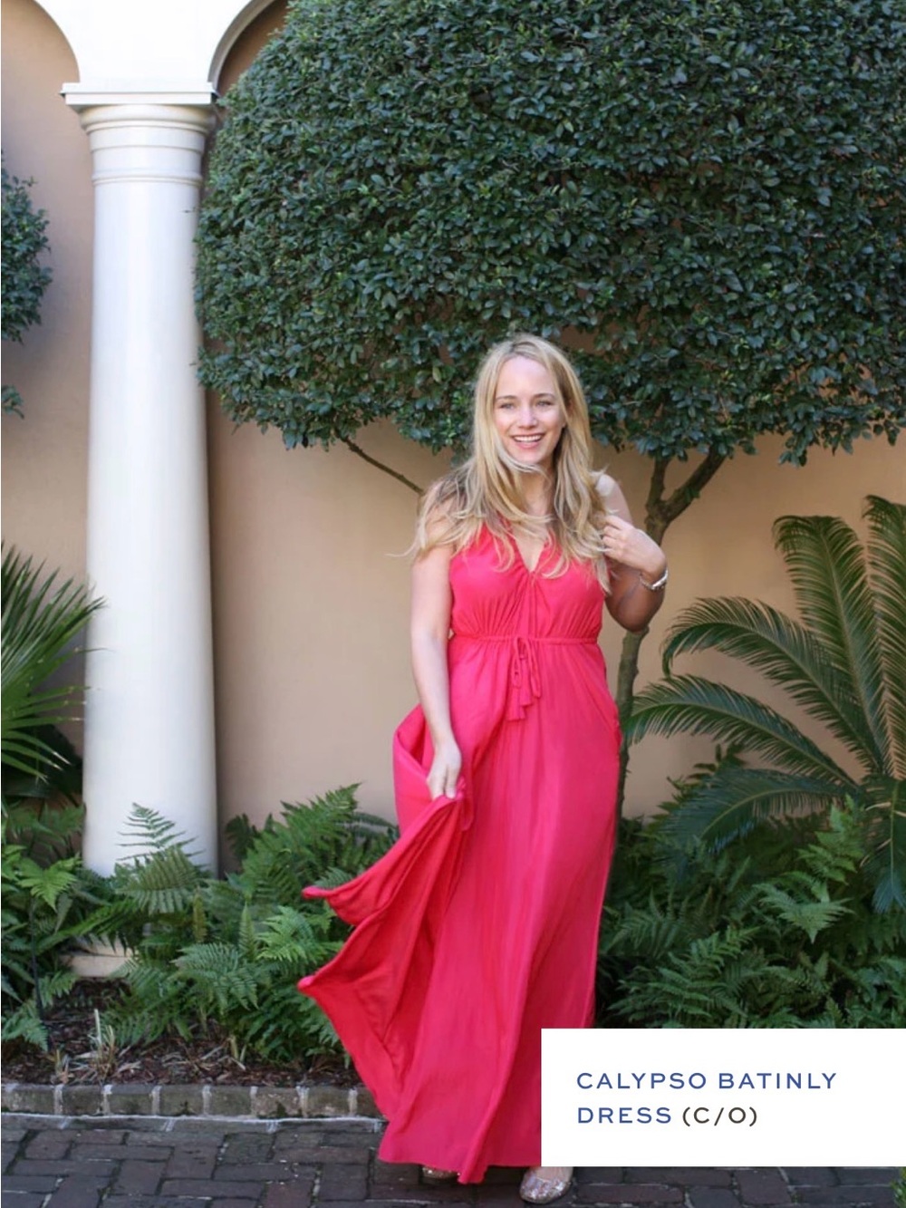 Calypso St. Barth Hot Coral Maxi